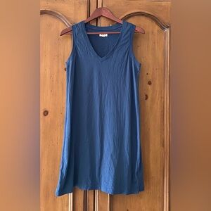Pact 100% Organic Cotton Medium Blue T Shirt Dress
